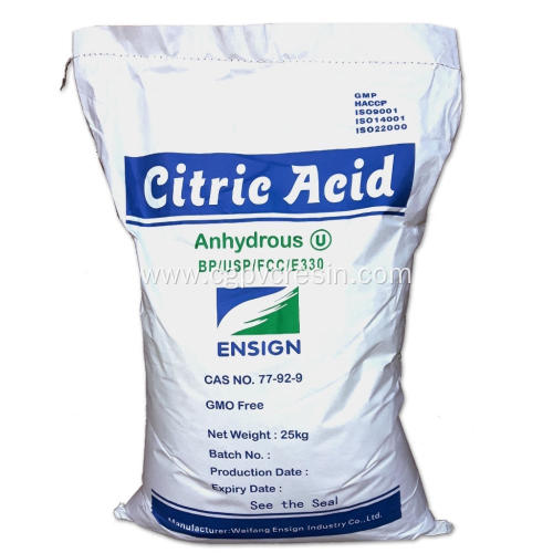 BP98 Ensign Brand Food Grade Citric Acid Monohydrate